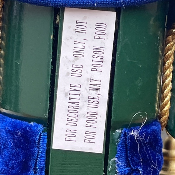 Wooden Nutcracker King 15" Blue Robe - Picture 9 of 13